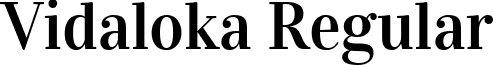 Vidaloka Regular font - Vidaloka-Regular.ttf