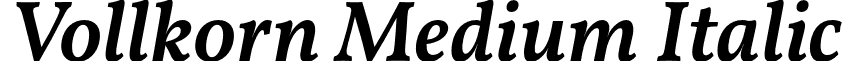 Vollkorn Medium Italic font - vollkorn-mediumitalic.otf