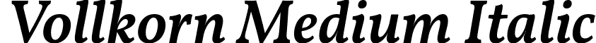 Vollkorn Medium Italic font - vollkorn-mediumitalic.ttf