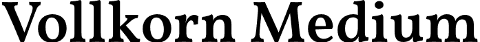 Vollkorn Medium font - vollkorn-medium.otf