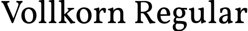 Vollkorn Regular font - vollkorn-regular.otf