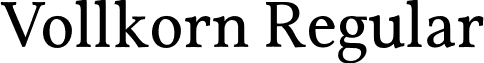 Vollkorn Regular font - vollkorn.otf