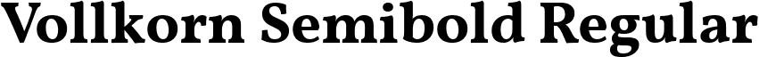 Vollkorn Semibold Regular font - vollkorn-semibold.ttf