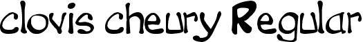 clovis cheury Regular font - Clovis Cheury V2.ttf