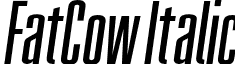 FatCow Italic font - FatCow-Italic.otf