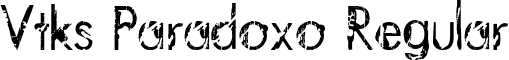 Vtks Paradoxo Regular font - Vtks Paradoxo.ttf