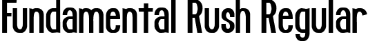 Fundamental Rush Regular font - FUNDR___.TTF