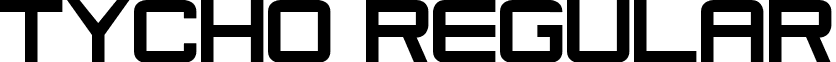 Tycho Regular font - tycho___.ttf
