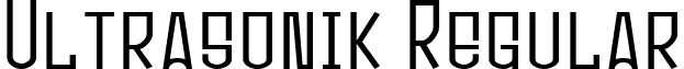 Ultrasonik Regular font - Ultrasonik.ttf