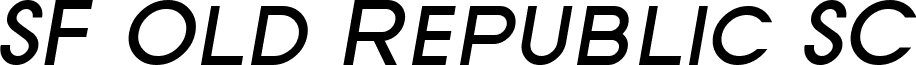 SF Old Republic SC font - SF Old Republic SC Bold Italic.ttf