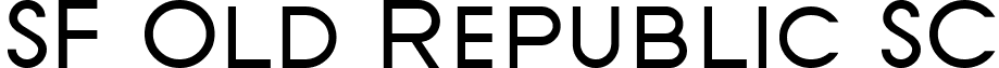 SF Old Republic SC font - SFOldRepublicSC.ttf