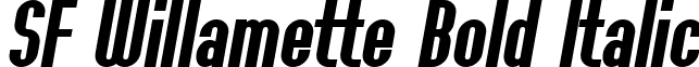 SF Willamette Bold Italic font - SF Willamette Bold Italic.ttf