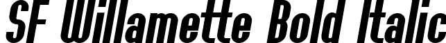 SF Willamette Bold Italic font - SFWillamette-BoldItalic.ttf