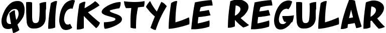 quickstyle Regular font - quickstyle-Regular.ttf