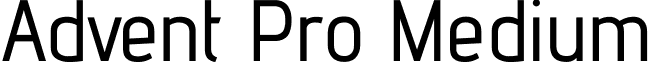 Advent Pro Medium font - AdventPro-Medium.ttf
