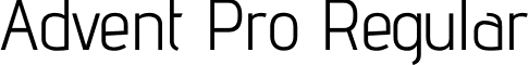 Advent Pro Regular font - Advent Pro Regular.ttf