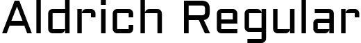 Aldrich Regular font - Aldrich-Regular.ttf