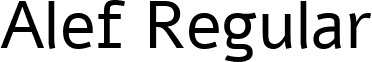 Alef Regular font - Alef-Regular.ttf