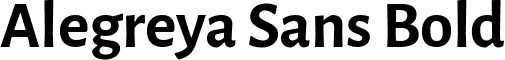 Alegreya Sans Bold font - AlegreyaSans-Bold.ttf