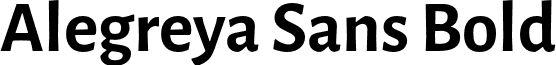 Alegreya Sans Bold font - AlegreyaSans-Bold.otf