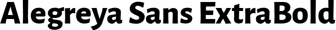 Alegreya Sans ExtraBold font - AlegreyaSans-ExtraBold.ttf