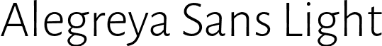 Alegreya Sans Light font - AlegreyaSans-Light.otf