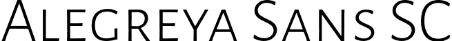 Alegreya Sans SC font - AlegreyaSansSC-Light.otf