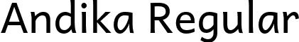 Andika Regular font - Andika-R.ttf