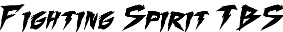 Fighting Spirit TBS font - fighting spirit TBS_bold.ttf