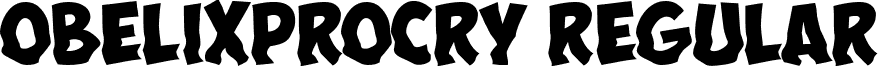 ObelixProCry Regular font - ObelixPro-Cry-cyr.ttf
