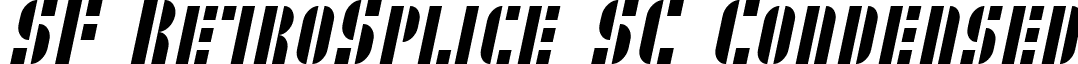 SF RetroSplice SC Condensed font - SFRetroSpliceSCCondensed.ttf