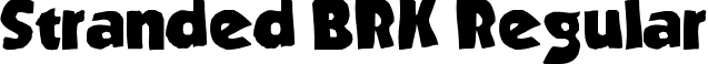 Stranded BRK Regular font - Stranded (BRK) Regular.ttf