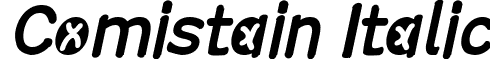 Comistain Italic font - Comistain italic.ttf