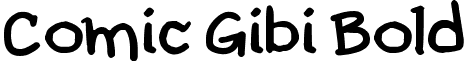 Comic Gibi Bold font - Comic Gibi Bold.ttf