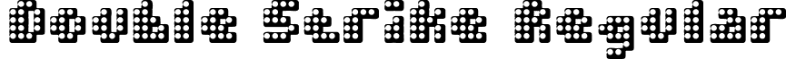 Double Strike Regular font - DOUBLEST.TTF