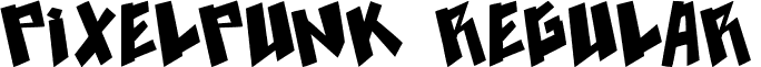 Pixelpunk Regular font - Pixelpunk.ttf