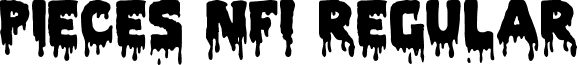 Pieces NFI Regular font - pieces nfi.ttf