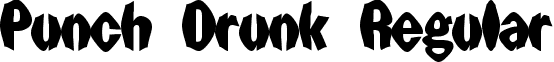 Punch Drunk Regular font - punchdr.ttf