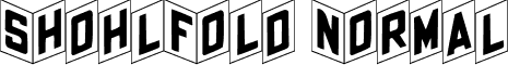 ShohlFold Normal font - ShohlFold.ttf