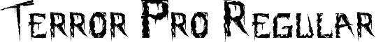 Terror Pro Regular font - terror_pro.ttf