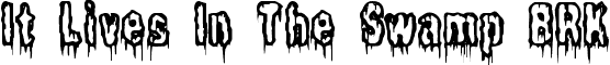 It Lives In The Swamp BRK font - itlivesintheswamp.ttf