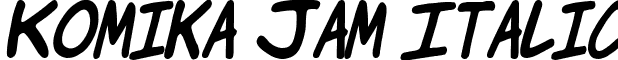 Komika Jam Italic font - KOMIKJI_.ttf