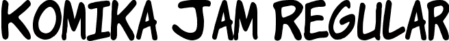 Komika Jam Regular font - KOMIKJ__.ttf