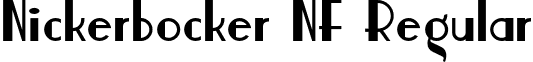 Nickerbocker NF Regular font - NickerbockerNF.otf