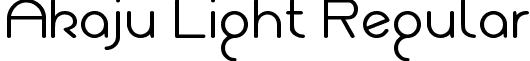 Akaju Light Regular font - Akaju_Thin_demo.otf