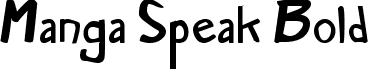 Manga Speak Bold font - manga_speak_bold.ttf