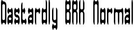 Dastardly BRK Normal font - dastardl.ttf