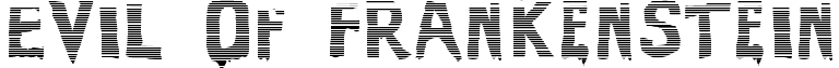 Evil Of Frankenstein font - EvilOfFrankenstein-Stripped.ttf