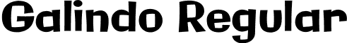 Galindo Regular font - Galindo-Regular.ttf