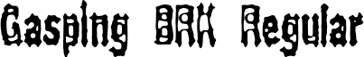 Gasping BRK Regular font - gasping.ttf